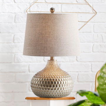 Bates 22" Honeycomb LED Table Lamp - JONATHAN Y